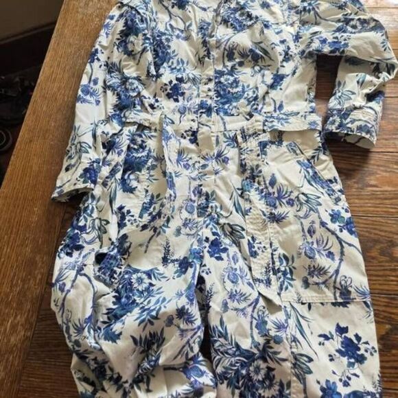 Anthropologie Lucienne Belted Jumpsuit Size 16P - Picture 3 of 5